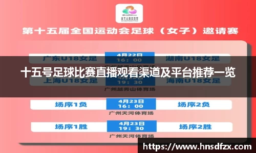 十五号足球比赛直播观看渠道及平台推荐一览