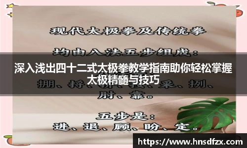 深入浅出四十二式太极拳教学指南助你轻松掌握太极精髓与技巧